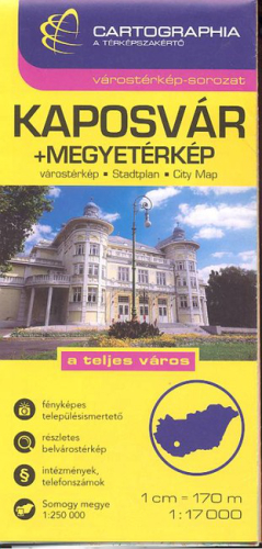 Kaposvár várostérkép (1:17 000) /Várostérkép-sorozat