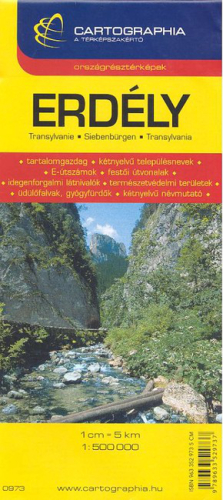*Erdély térkép (1:500 000) /Országrésztérképek
