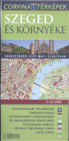 SZEGED ÉS KÖRNYÉKE TÉRKÉP 1:16 000