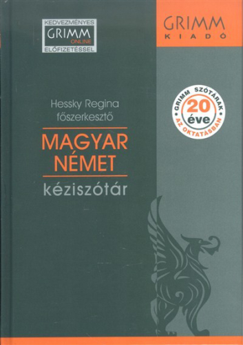 *MAGYAR-NÉMET KÉZISZÓTÁR + KEDVEZMÉNYES GRIMM ONLINE ELŐFIZETÉSSEL