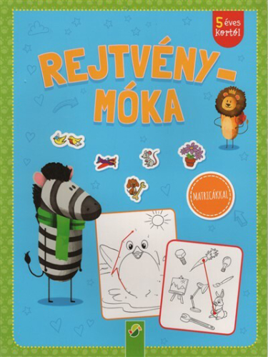 Rejtvénymóka - Matricákkal (zöld)