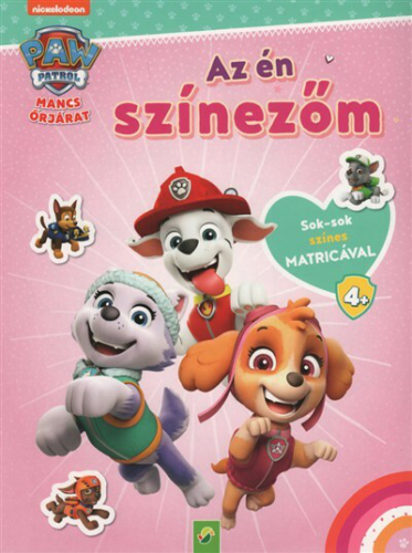 Mancs Őrjárat - Az én színezőm - Sok-sok színes matricával (rózsaszín)