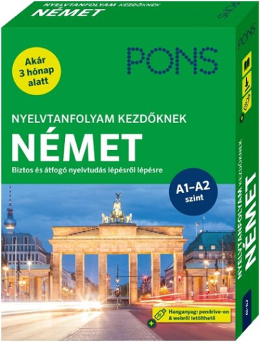 PONS Nyelvtanfolyam kezdőknek NÉMET - Kezdő és újrakezdő nyelvtanulóknak - Hanganyag pendrive-on és webről letölthető (ú