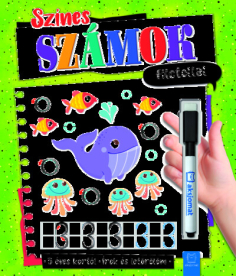 Színes számok filctollal - Írok és letörlöm 5+