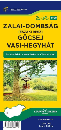 Zalai-dombság (északi rész), Göcsej és Vasi-hegyhát turistatérkép