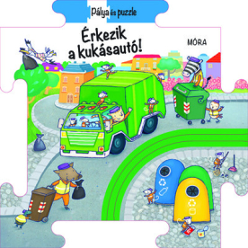 Puzzle és pálya - Érkezik a kukásautó