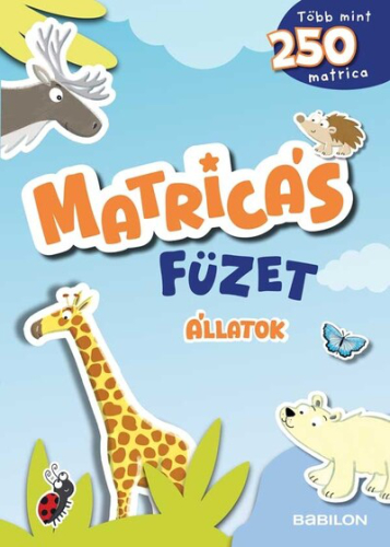 Matricás füzet - Állatok - Több mint 250 matricával