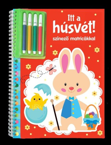 Itt a húsvét - Színező matricákkal és filctollal §H