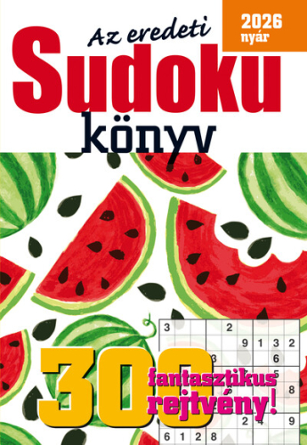 Az eredeti SUDOKU KÖNYV 2026 nyár