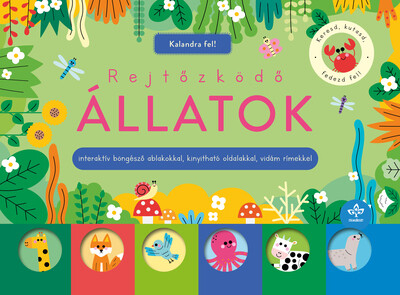 Rejtőzködő állatok - Interaktív böngésző ablakokkal, kinyitható oldalakkal, vidám rímekkel - Kalandra fel!