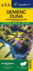 Gemenc / Duna (Szekszárd-Baja) turista-, kerékpáros- és vízisport térkép