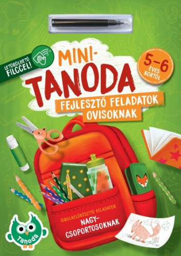 Minitanoda letörölhető filccel - 5-6 éves kortól