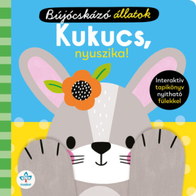 Bújocskázó állatok: Kukucs, nyuszika! - Interaktív tapikönyv nyitható fülekkel
