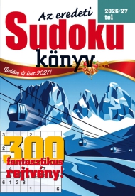 Az eredeti SUDOKU KÖNYV 2026/27 tél